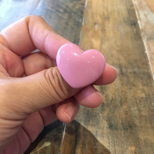 NWT Pink Resin Heart Ring